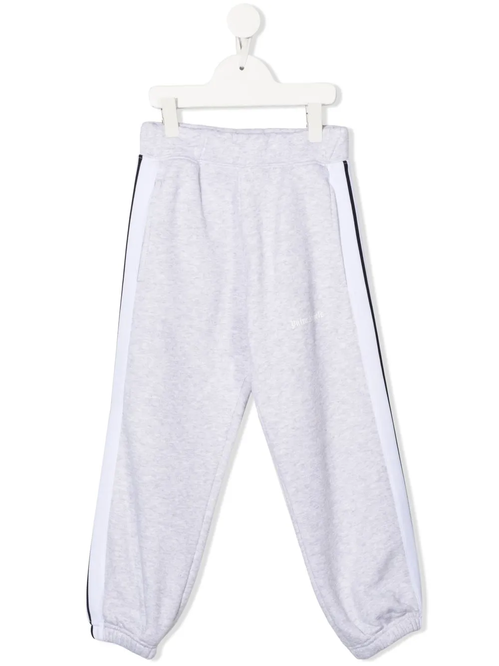 

Palm Angels Kids pants con rayas en contraste - Gris