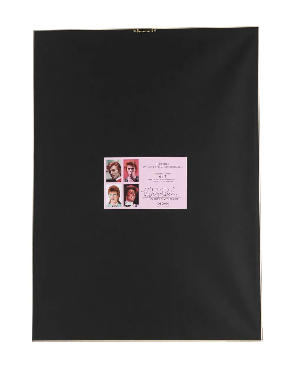 

TASCHEN framed David Bowie 'Changes' print - Black