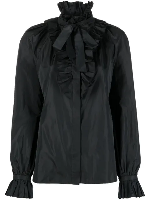 Alberta Ferretti blusa manga larga con volantes 