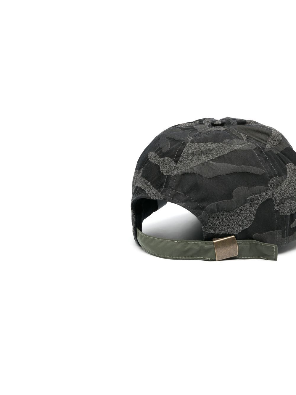 Shop Mackintosh Tipping Camouflage Print Baseball Hat In Black