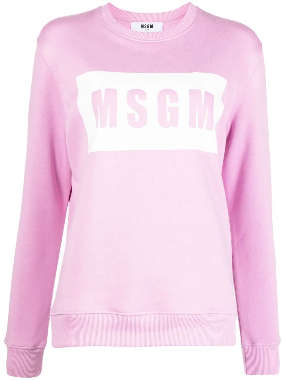 

MSGM sudadera con logo estampado - Rosado