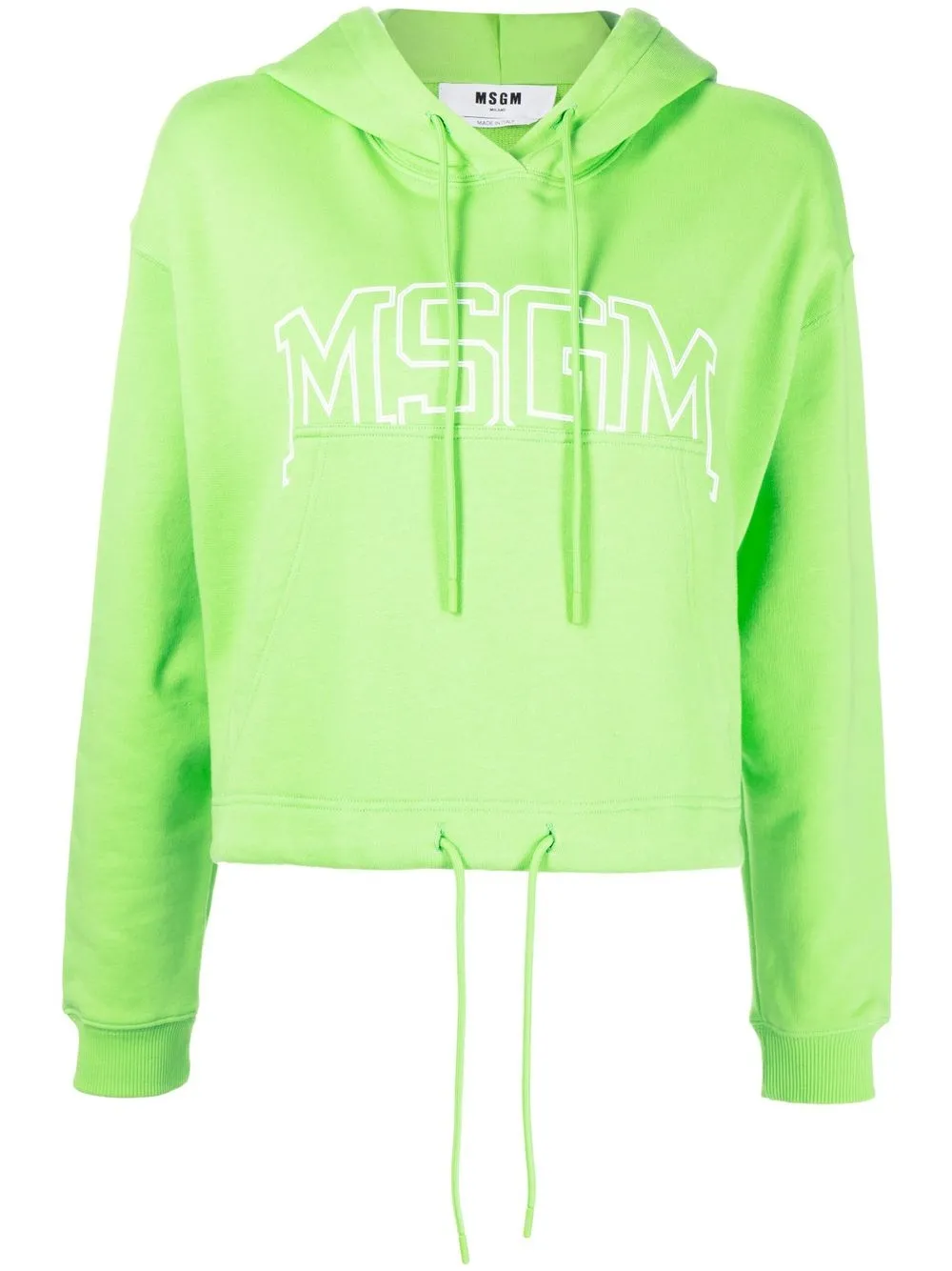 

MSGM hoodie con logo estampado - Verde
