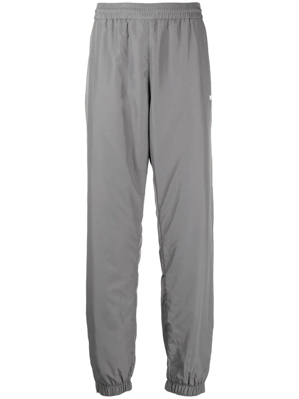 

MSGM pants con logo estampado - Gris