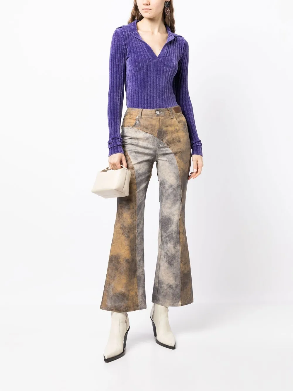 MSGM Fluwelen top - Paars