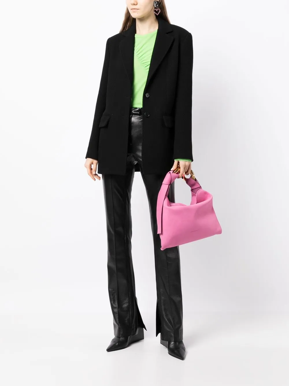 MSGM Blazer met enkele rij knopen - Zwart