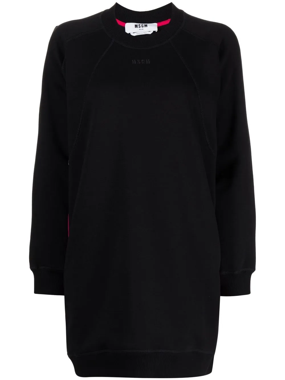

MSGM side-stripe detail sweatshirt - Black