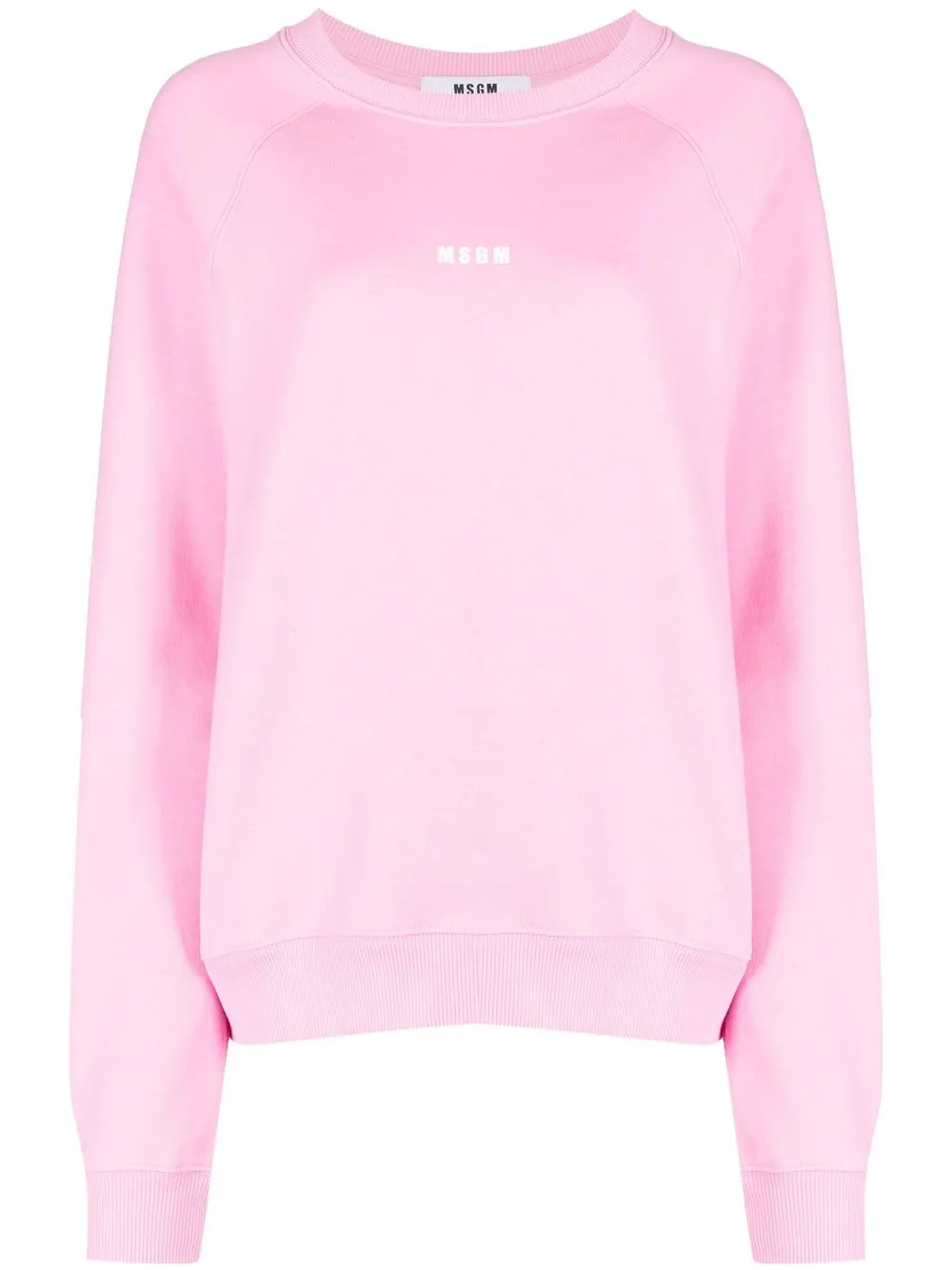 

MSGM logo-print crew neck sweatshirt - Pink