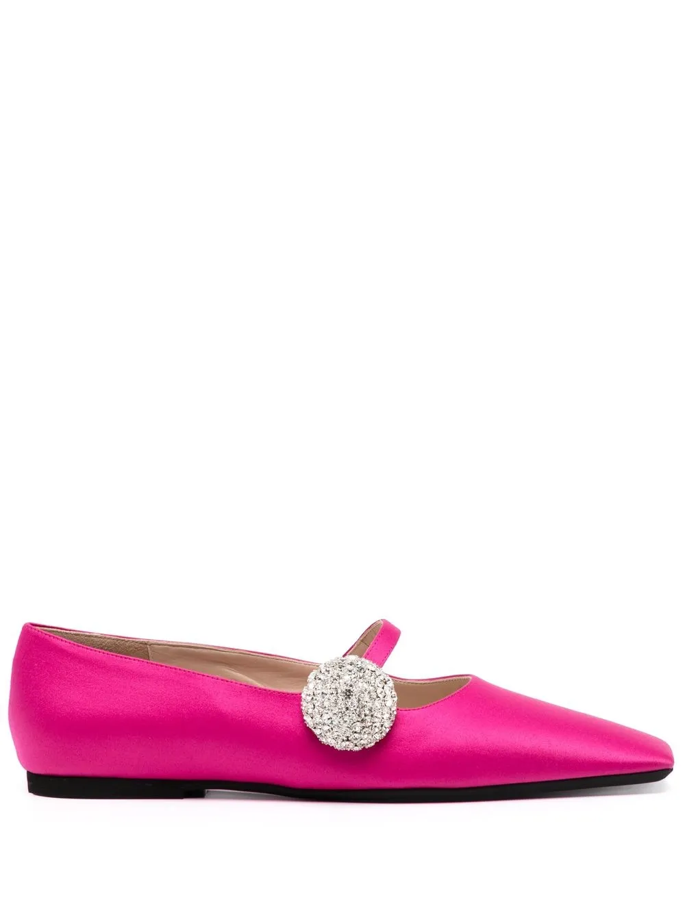 

Nº21 crystal-embellished square-toe ballerina shoes - Pink