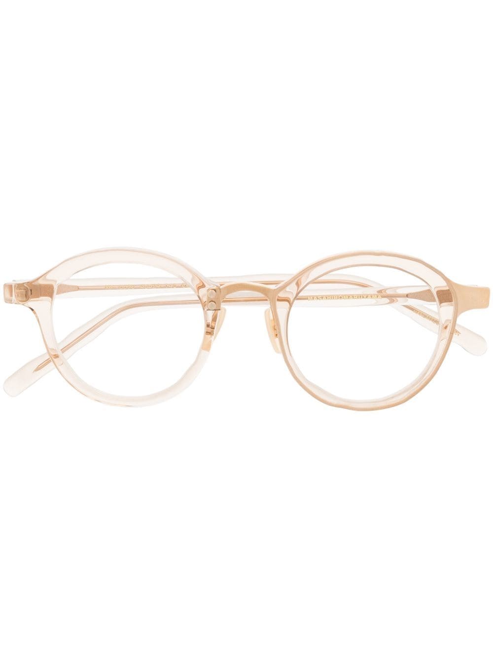 Shop Masahiromaruyama Round-frame Glasses In Neutrals