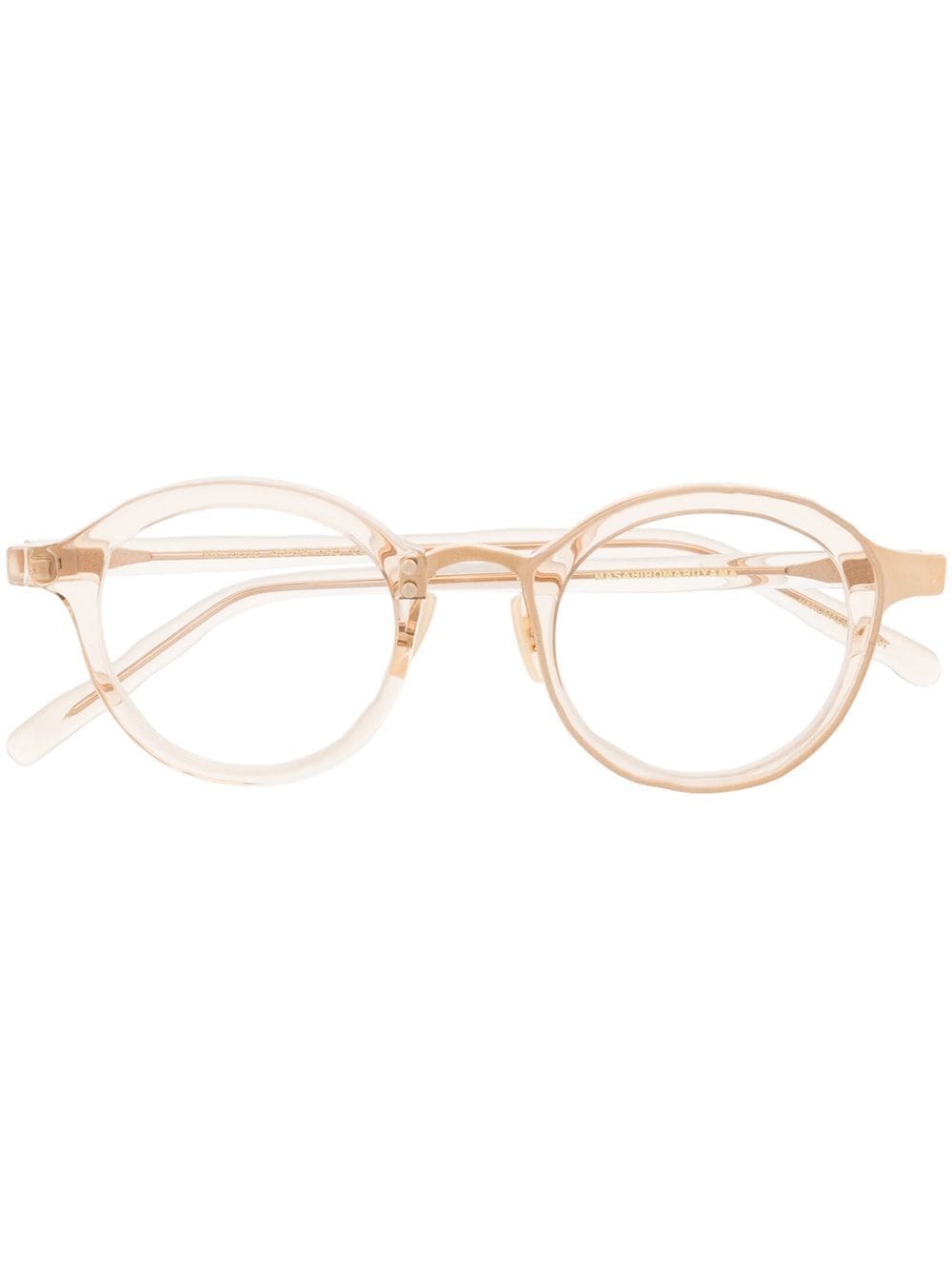 masahiromaruyama round-frame glasses - neutrals