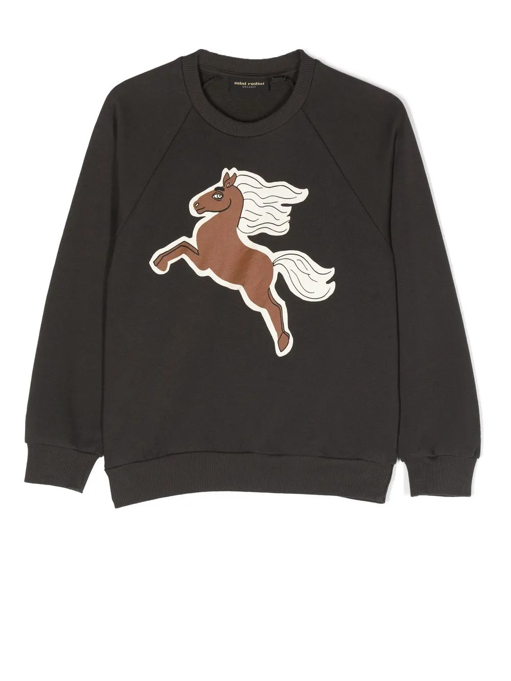 

Mini Rodini horse-print sweatshirt - Black