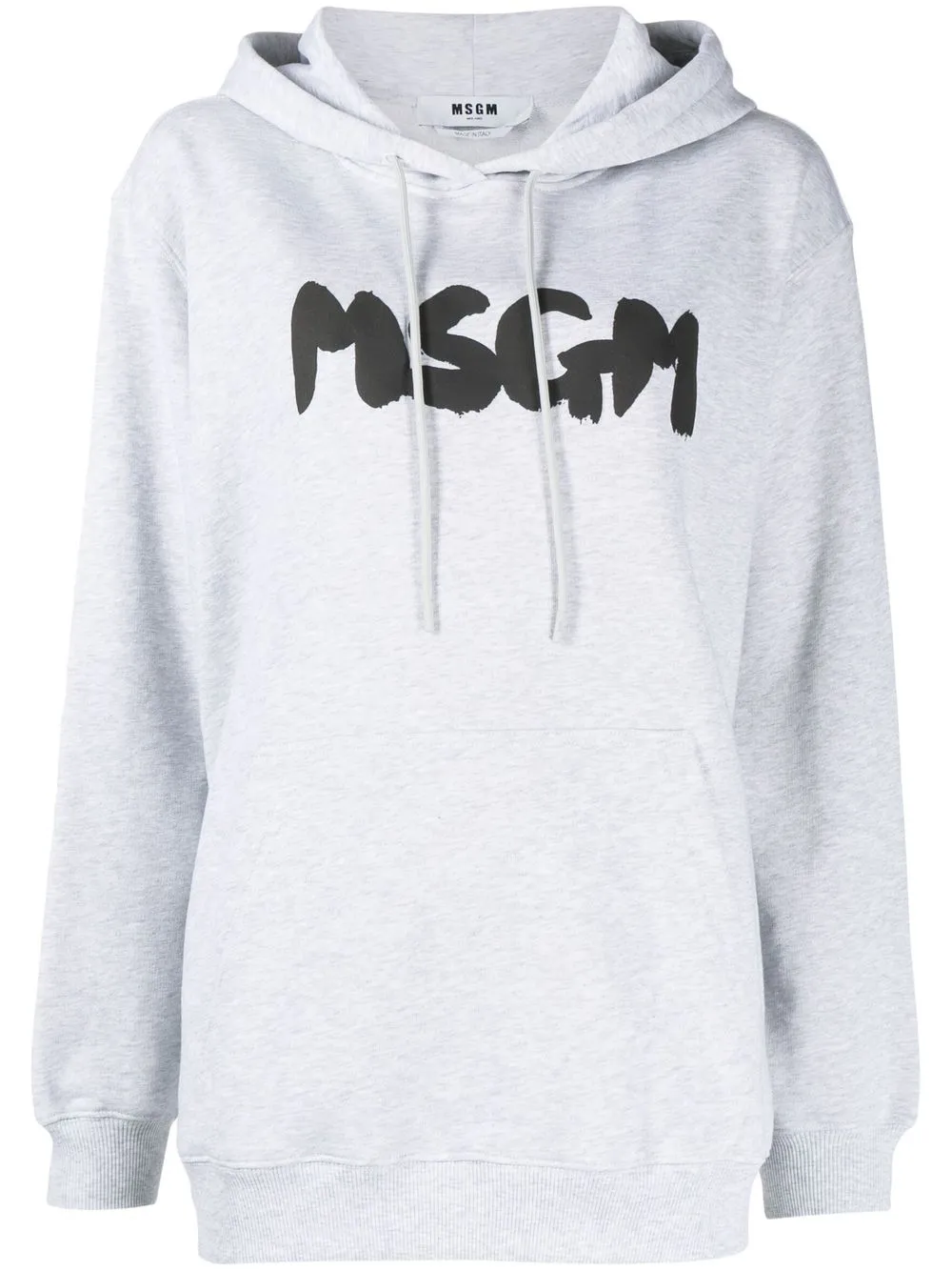 

MSGM hoodie con logo estampado - Gris