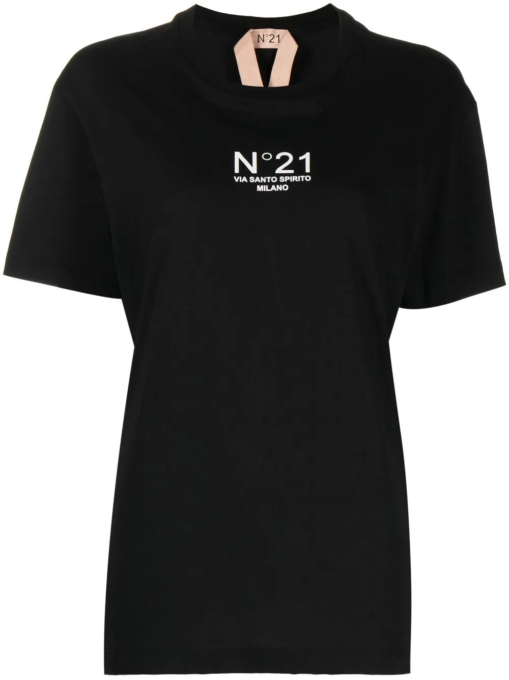 

Nº21 playera con logo estampado - Negro