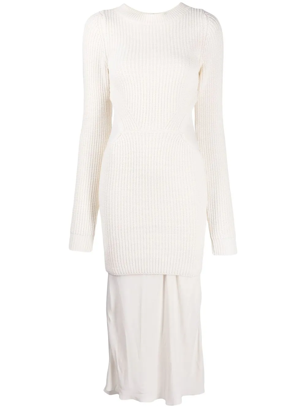 

Nº21 cut-out knit dress - Neutrals