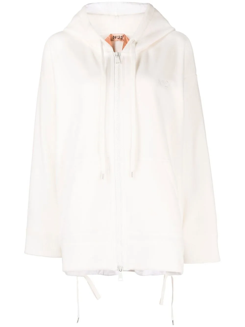 

Nº21 zip-up hoodie - White