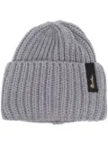 Borsalino ribbed-knit virgin wool beanie - Grey