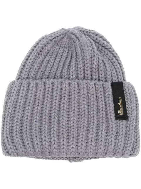 Borsalino ribbed-knit virgin wool beanie