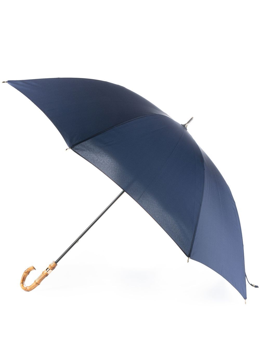 Shop Mackintosh Heriot Whangee Handle Umbrella In Blue