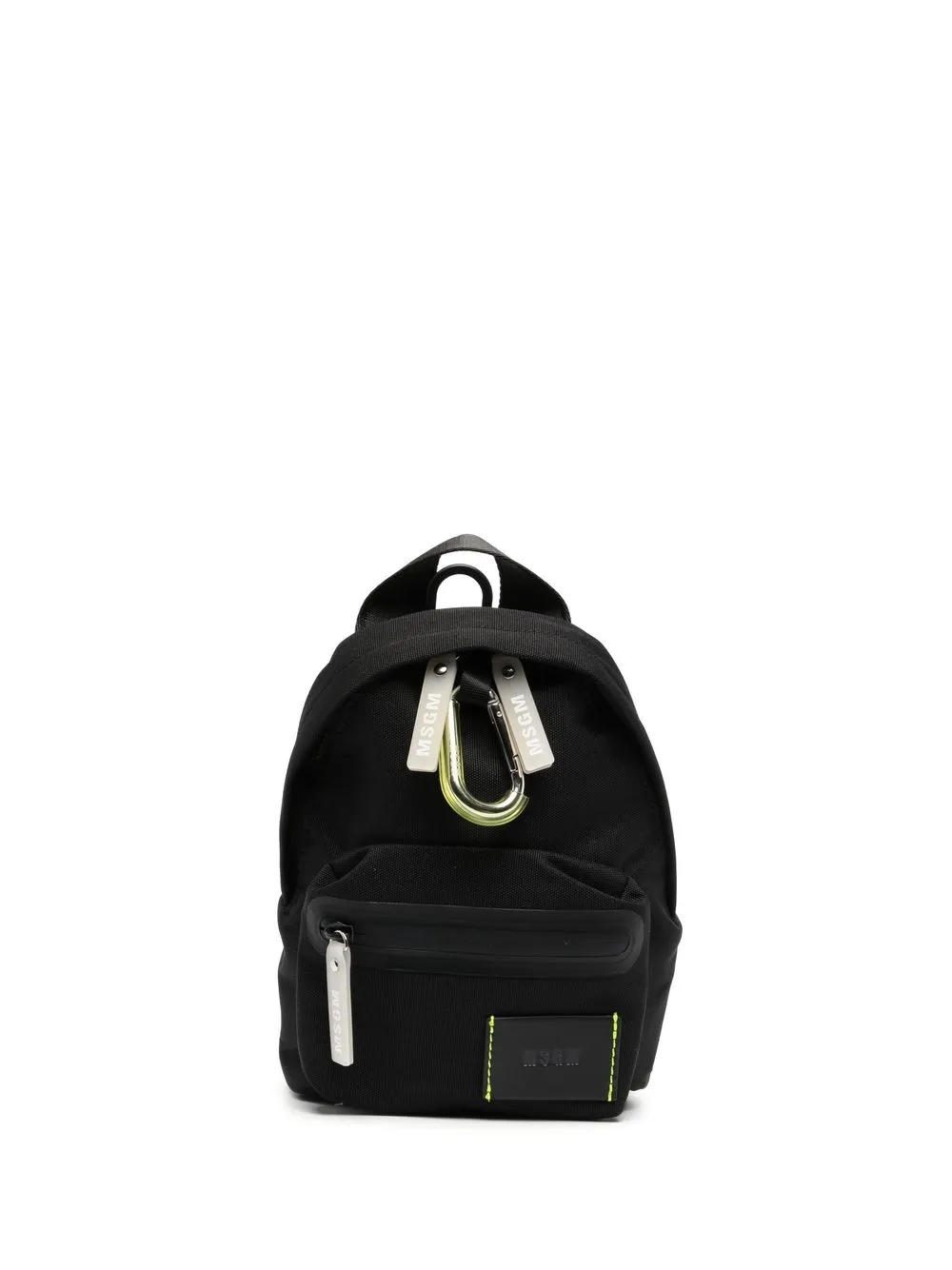 

MSGM logo-tag zipped backpack - Black