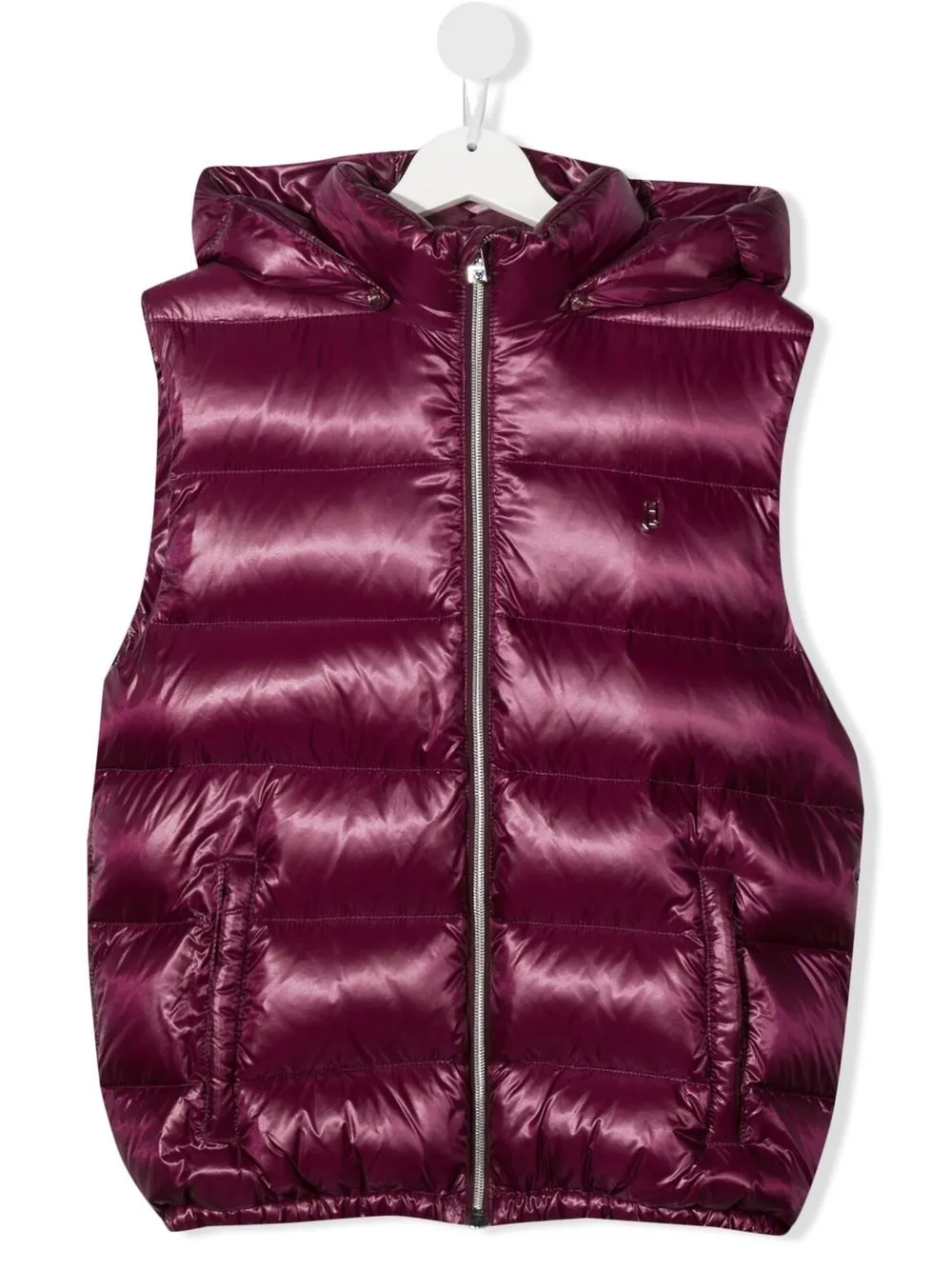 

Herno Kids TEEN logo zipped gilet - Purple