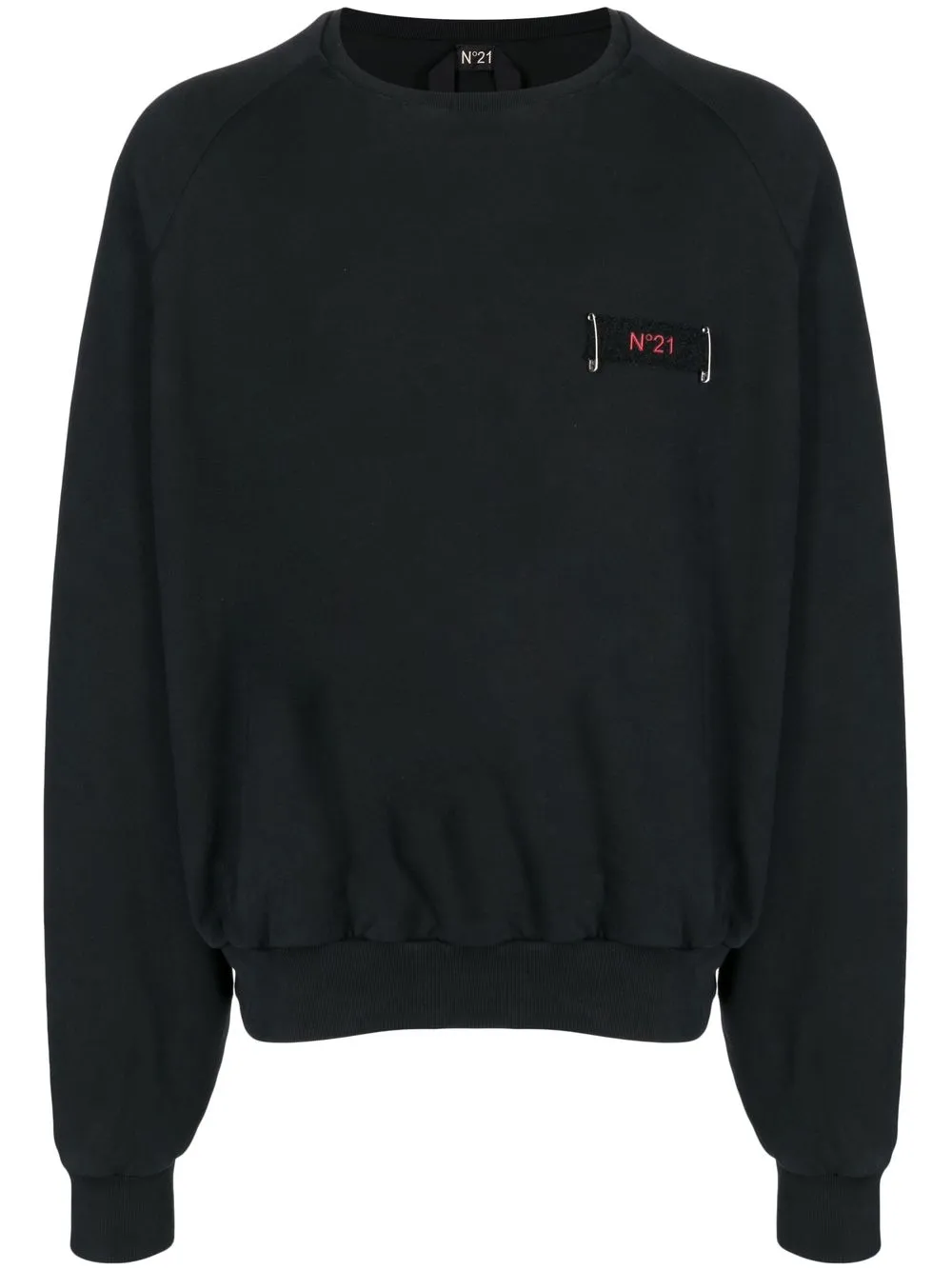 

Nº21 logo-patch crew-neck sweatshirt - Black