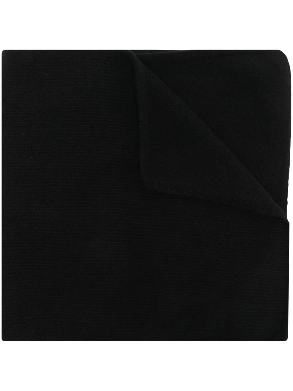 

Nº21 bufanda de canalé con parche del logo - Negro