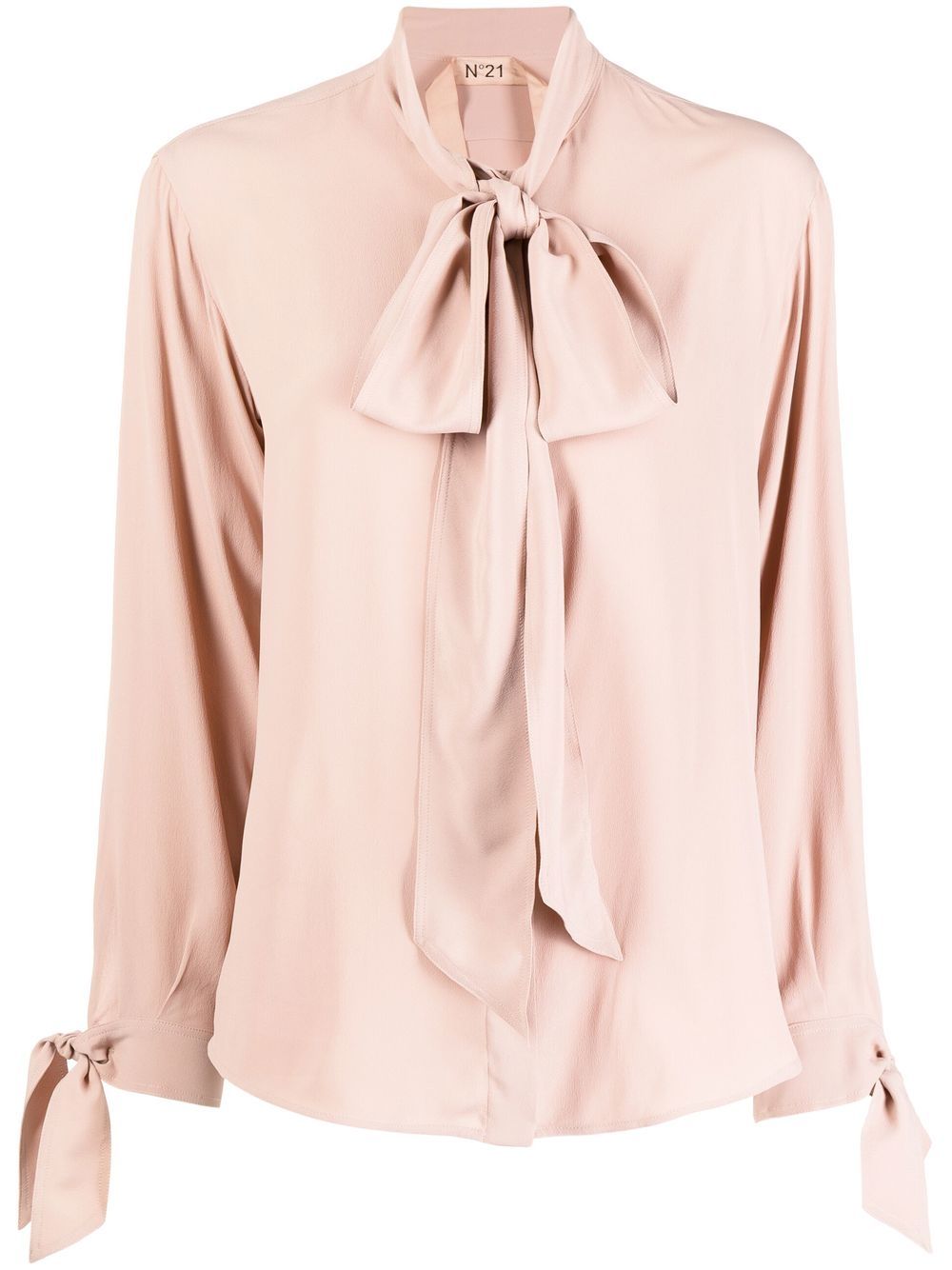 Nº21 Pussy Bow Collar Shirt Farfetch