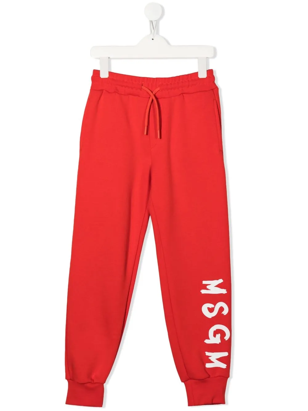 

MSGM Kids pants con logo estampado - Rojo