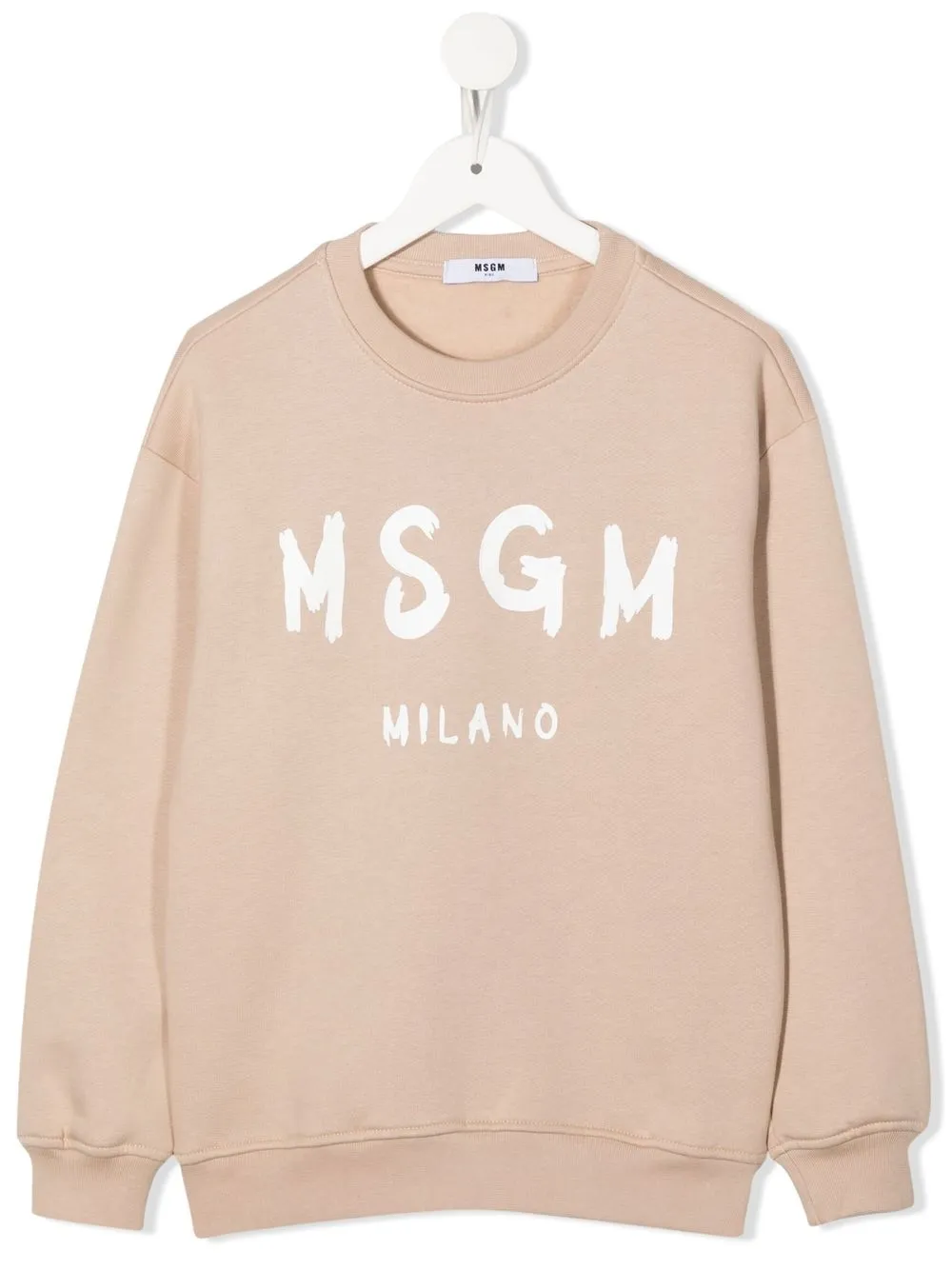 

MSGM Kids sudadera con logo estampado - Neutro