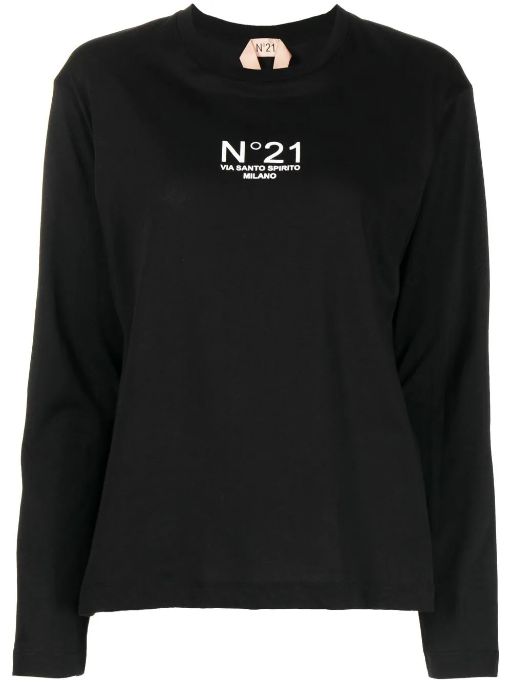 

Nº21 playera con logo estampado - Negro