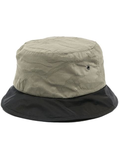 Mackintosh colour-block camouflage bucket hat
