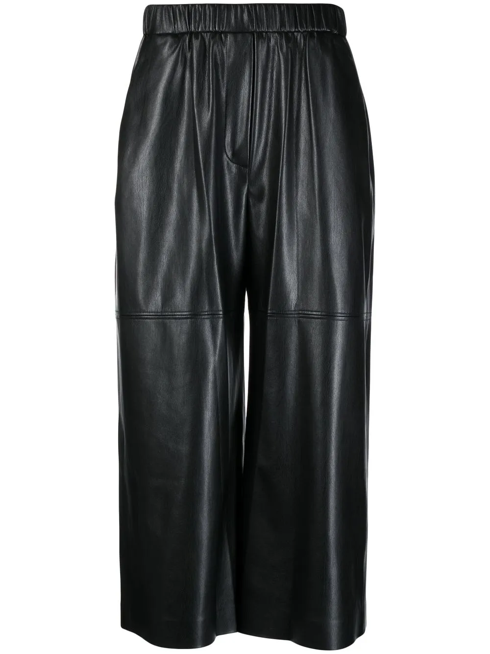 

MSGM cropped wide-leg trousers - Black