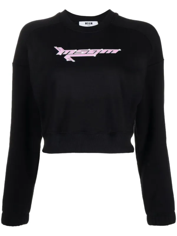 Msgm 2025 cropped sweatshirt