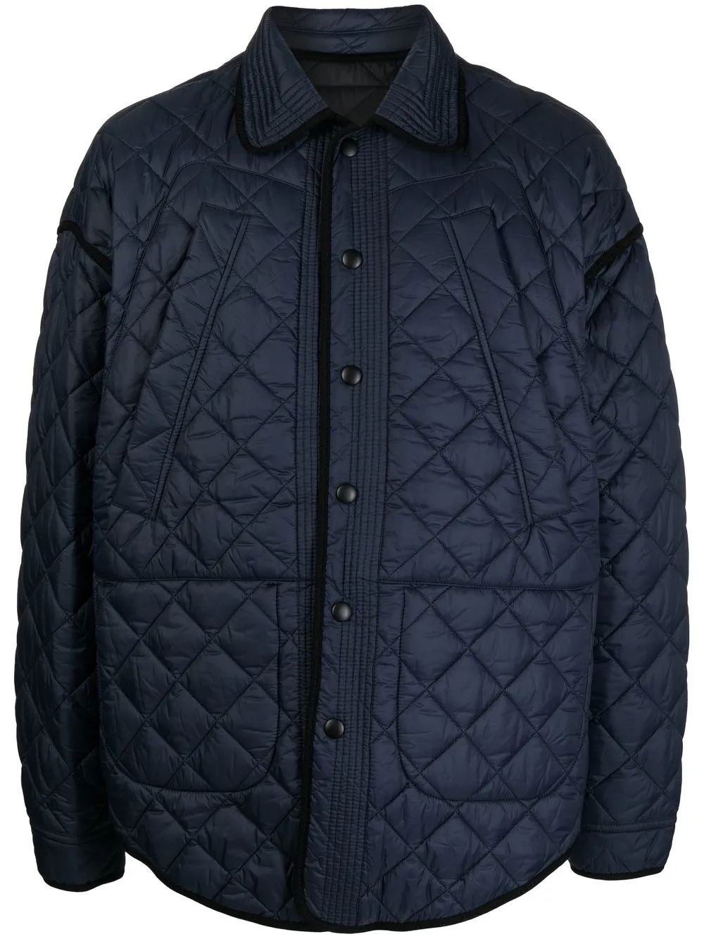 

Nº21 reversible diamond-quilted jacket - Azul