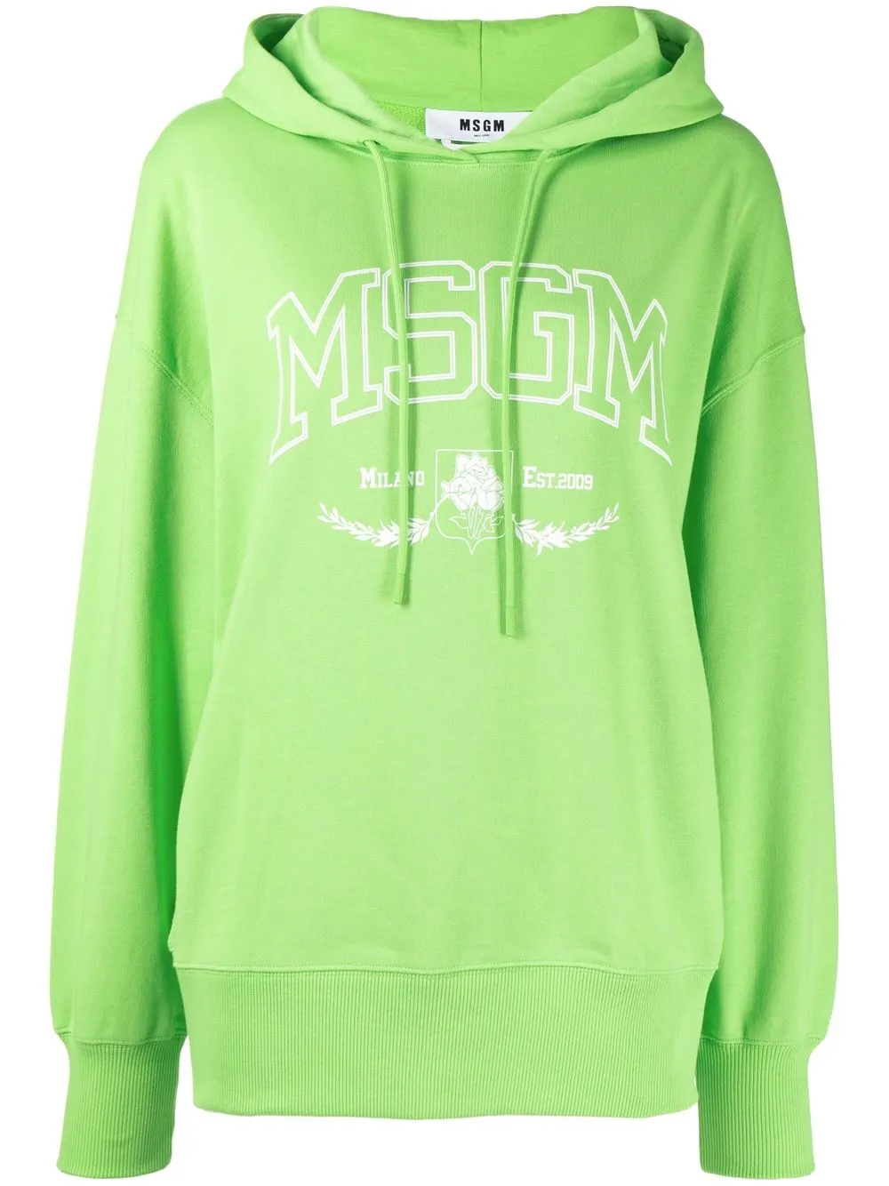 

MSGM hoodie con logo estampado - Verde