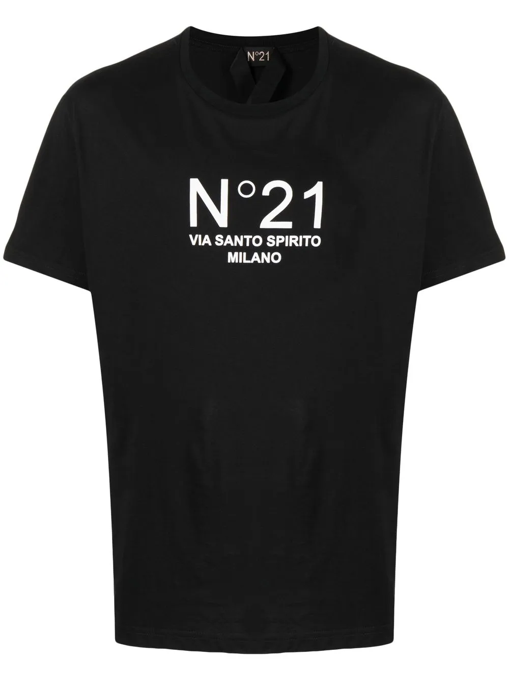 

Nº21 playera con logo en el pecho - Negro