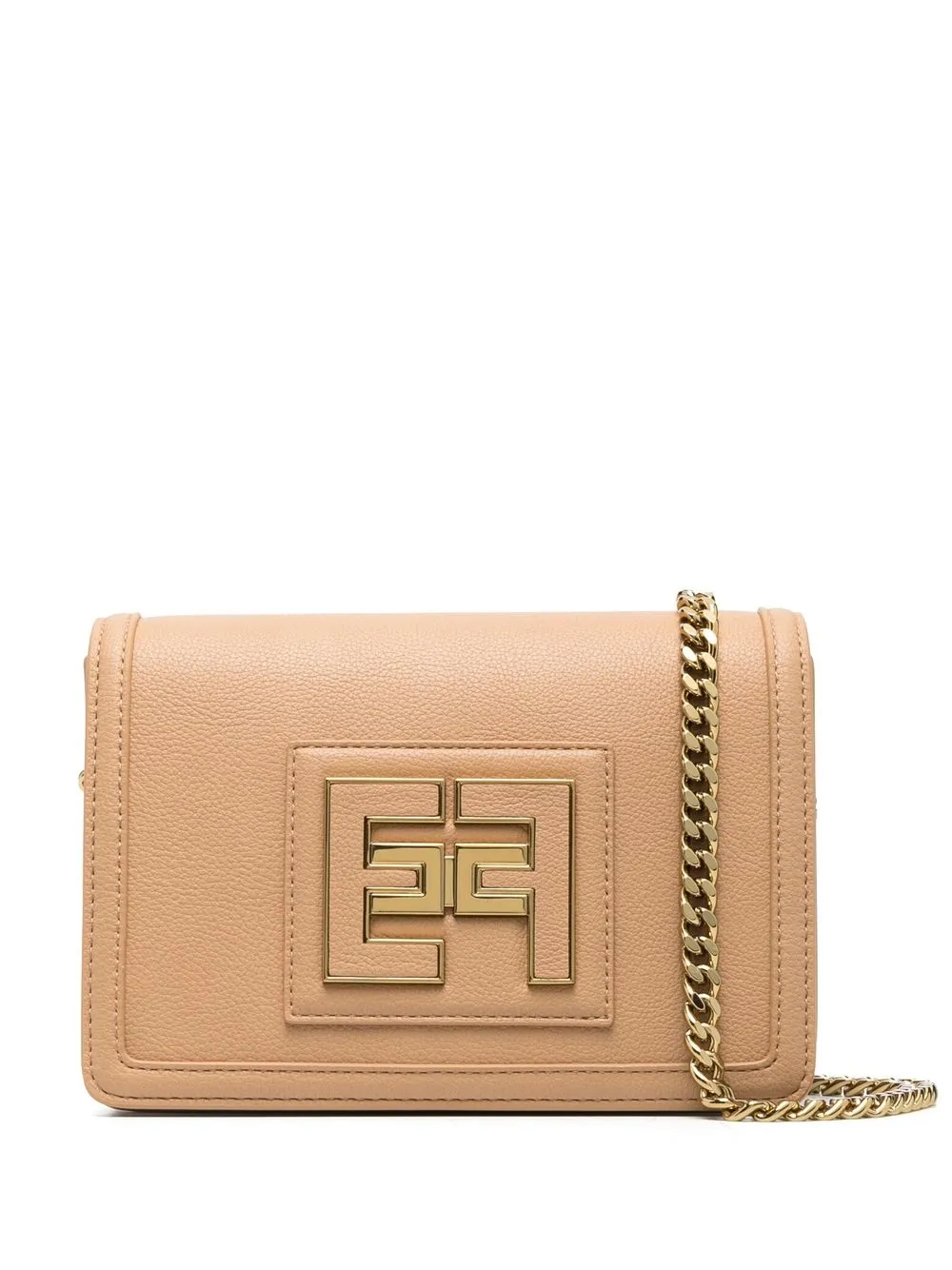 

Elisabetta Franchi bolsa crossbody con parche del logo - Neutro