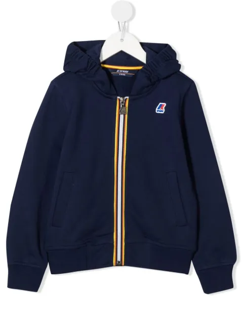 K-Way logo zipped bomber jacket