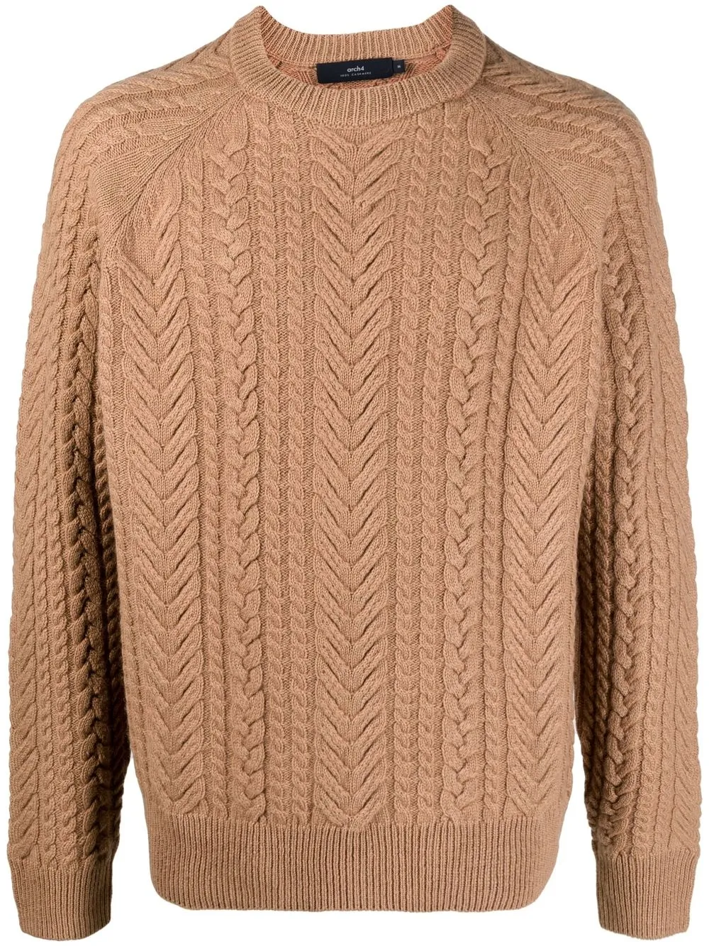 

arch4 cable-knit cashmere jumper - Brown