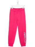 Pinko Kids logo-print track-pants