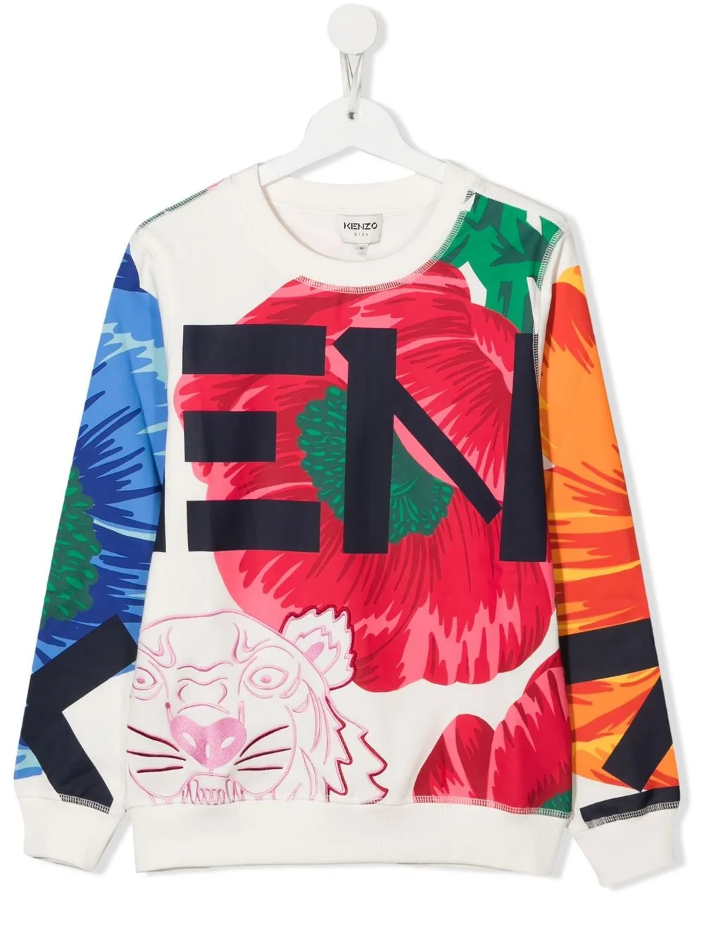 

Kenzo Kids sudadera Multi Icons - Blanco