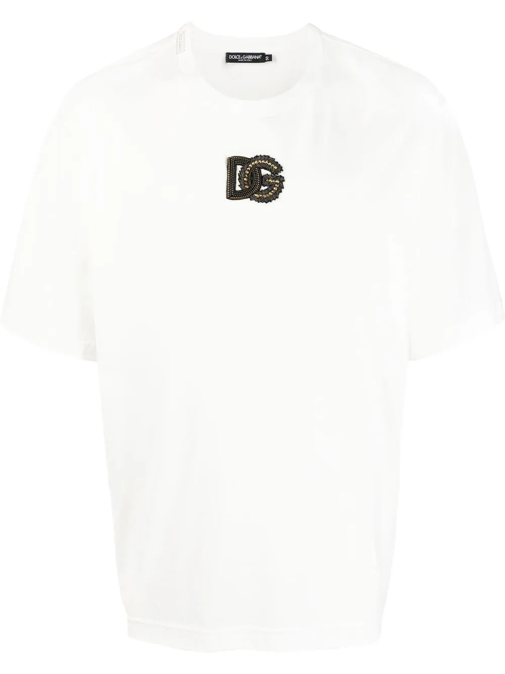 

Dolce & Gabbana playera con aplique del logo - Blanco