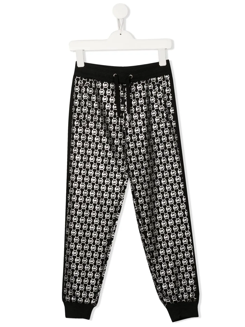 

Michael Kors Kids pants tapered con monograma - Negro