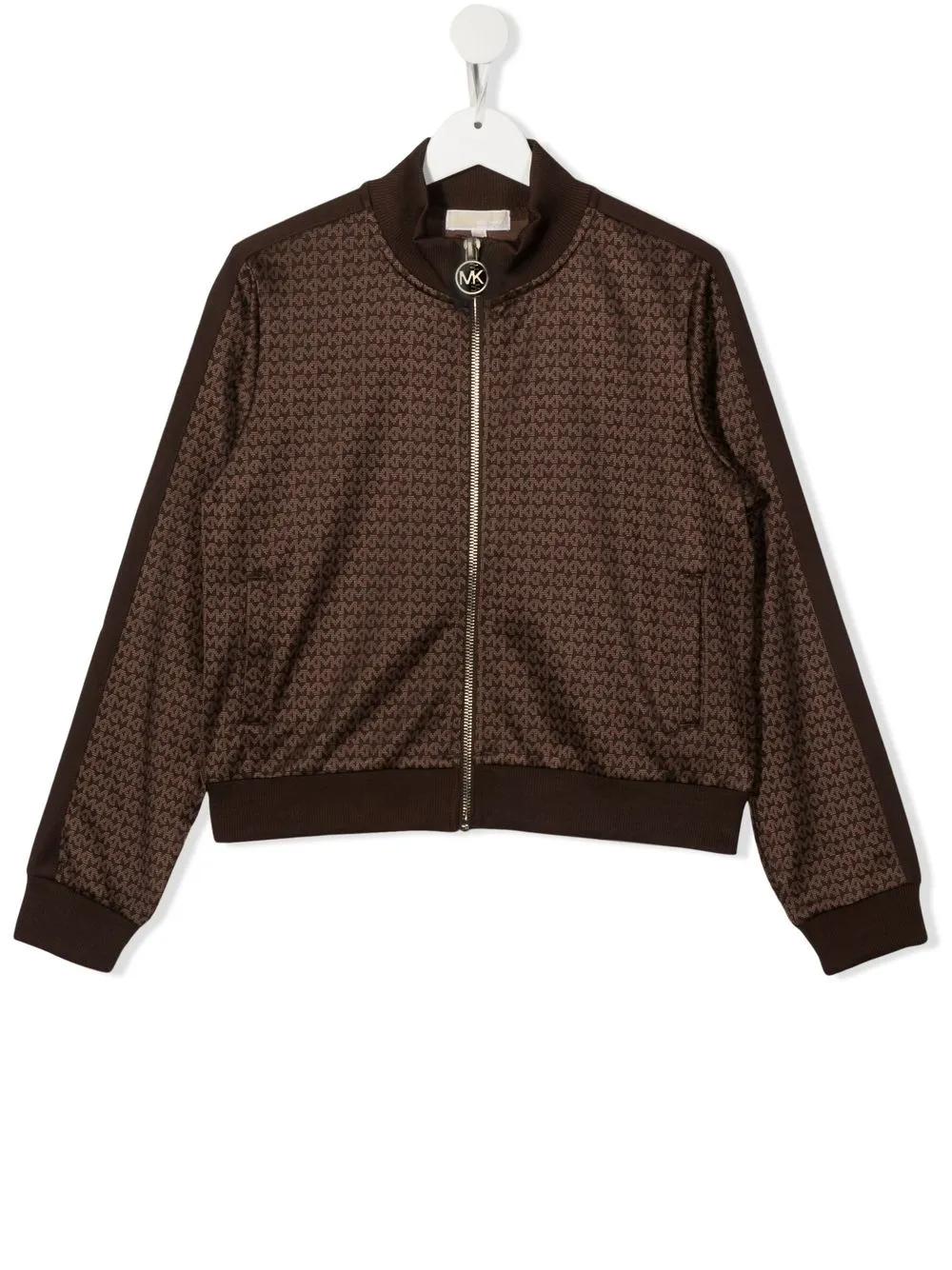 

Michael Kors Kids TEEN monogram bomber jacket - Brown