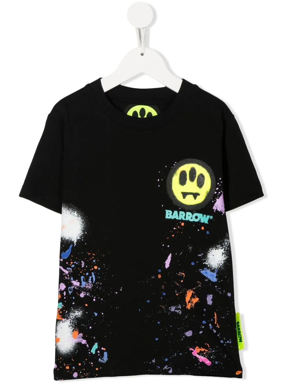 

Barrow kids playera con salpicaduras de pintura estampadas - Negro