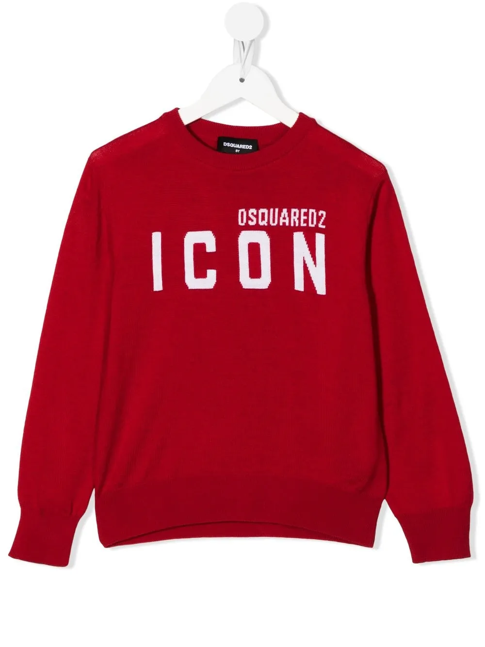 

Dsquared2 Kids suéter tejido con logo en intarsia - Rojo