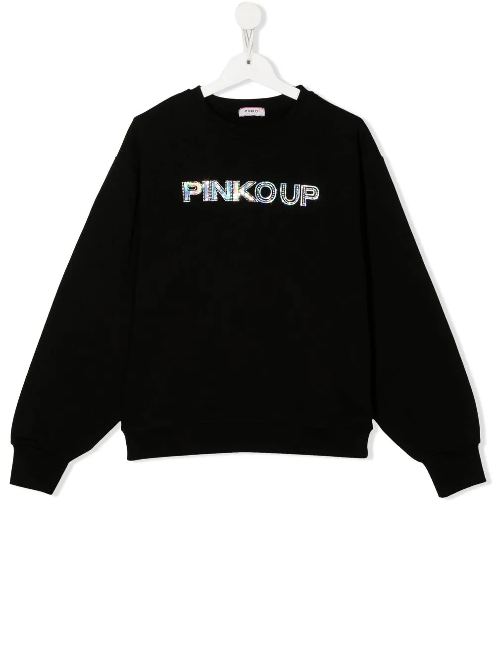 

Pinko Kids sudadera con logo estampado - Negro