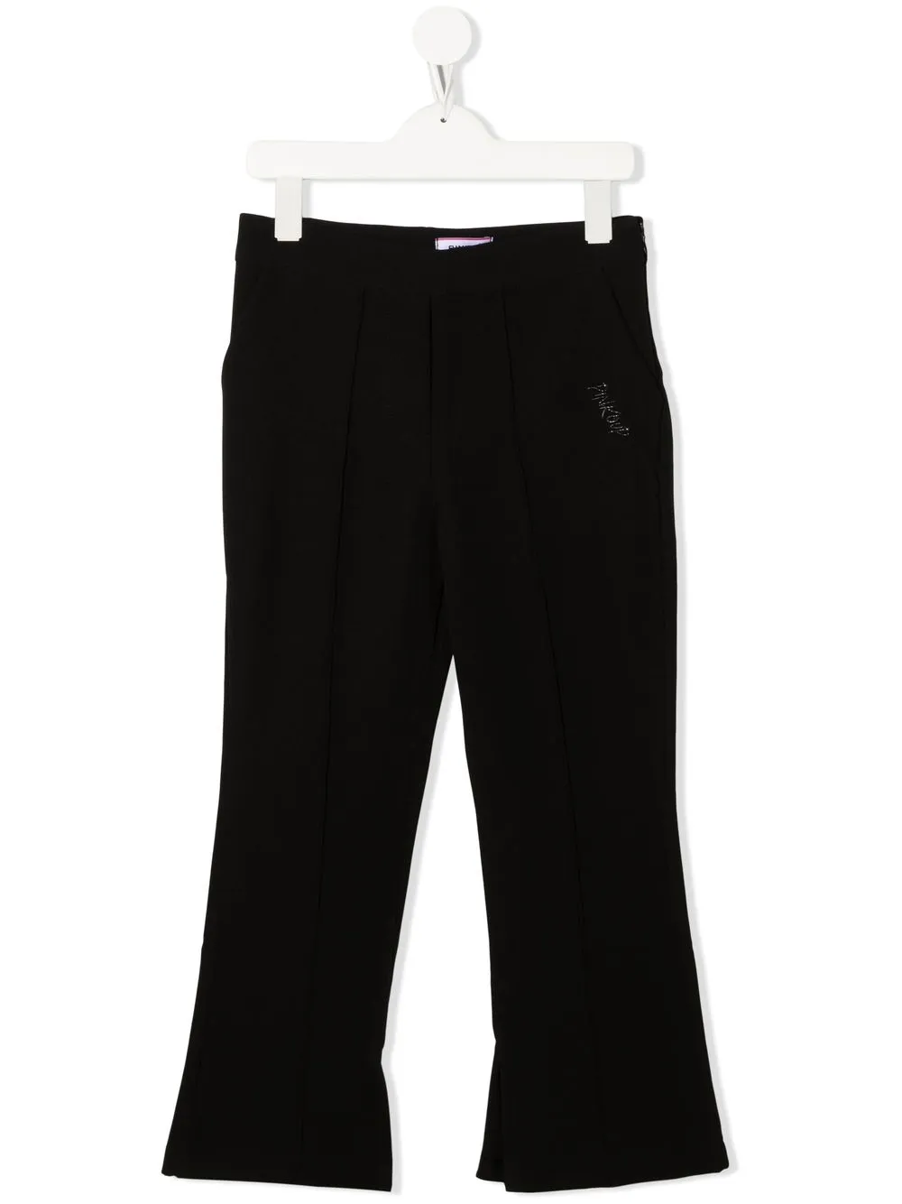 

Pinko Kids pantalones con logo bordado - Negro