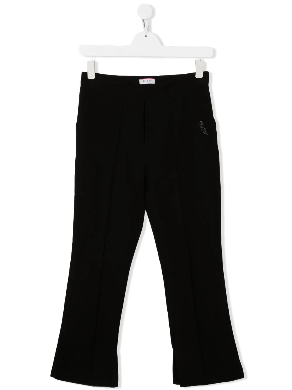 

Pinko Kids pantalones con logo bordado - Negro