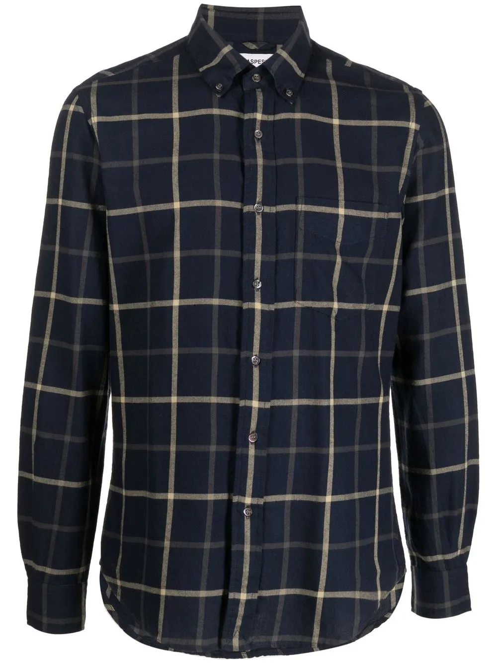 

ASPESI cotton bold-check shirt - Blue